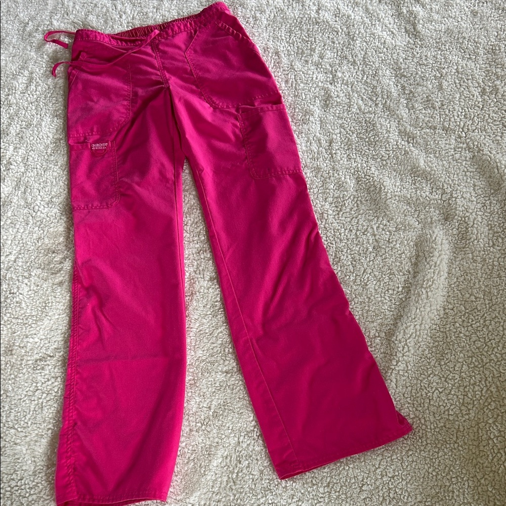 Cherokee Bright Pink Scrub Pants